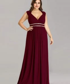 Ever-Pretty US Plus Size Sleeveless Grecian Style Formal Evening Dress