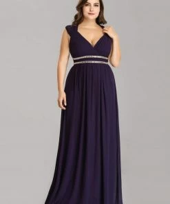 Ever-Pretty US Plus Size Sleeveless Grecian Style Formal Evening Dress