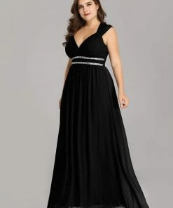 Ever-Pretty US Plus Size Sleeveless Grecian Style Formal Evening Dress