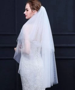 Ever-Pretty US Plain Off Shoulder Chiffon Wedding Dress With Side Split