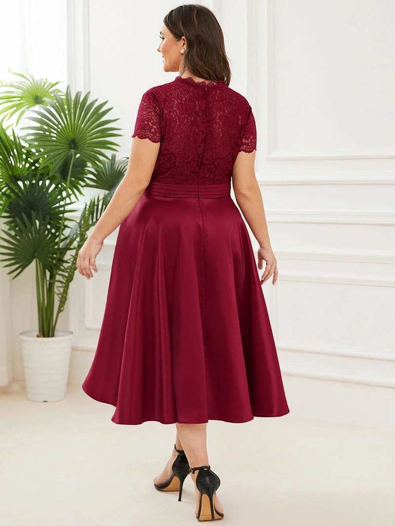 Ever-Pretty US Romantic V-neck Lace Bodice A-line Cocktail Dress 12 Ever-Pretty US Romantic V-neck Lace Bodice A-line Cocktail Dress