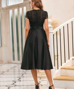 Ever-Pretty US Romantic V-neck Lace Bodice A-line Cocktail Dress 58 Ever-Pretty US Romantic V-neck Lace Bodice A-line Cocktail Dress