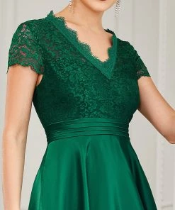 Ever-Pretty US Romantic V-neck Lace Bodice A-line Cocktail Dress 37 Ever-Pretty US Romantic V-neck Lace Bodice A-line Cocktail Dress
