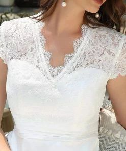 Ever-Pretty US Romantic V-neck Lace Bodice A-line Cocktail Dress 50 Ever-Pretty US Romantic V-neck Lace Bodice A-line Cocktail Dress