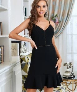 Ever-Pretty US SHOP BY STYLE V-Neck Bodycon Spaghetti Strap Cocktail Dress