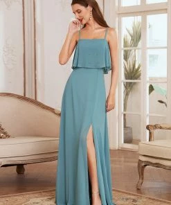 Ever-Pretty US Flowy Cape Style Bodice Long Chiffon Evening Dress SHOP BY OCCASION
