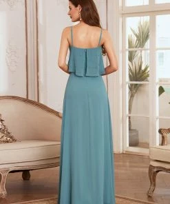 Ever-Pretty US Flowy Cape Style Bodice Long Chiffon Evening Dress SHOP BY OCCASION
