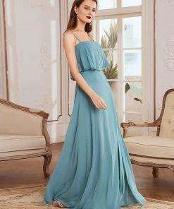 Ever-Pretty US Flowy Cape Style Bodice Long Chiffon Evening Dress SHOP BY OCCASION