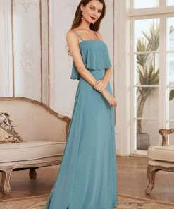 Ever-Pretty US Flowy Cape Style Bodice Long Chiffon Evening Dress SHOP BY OCCASION