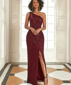 Ever-Pretty US Fancy One Shoulder Sequin Long Evening Dress SHOP BY OCCASION
