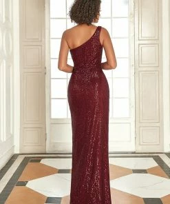 Ever-Pretty US Summer Dresses 2022 Custom Size Fancy One Shoulder Sequin Long Evening Dress 42 Ever-Pretty US Summer Dresses 2022 Custom Size Fancy One Shoulder Sequin Long Evening Dress