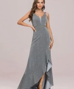 Ever-Pretty US Sheer Panel Sleeveless Asymmetrical Hem Floor-Length Evening Dress SHOP BY OCCASION 13 Ever-Pretty US Sheer Panel Sleeveless Asymmetrical Hem Floor-Length Evening Dress SHOP BY OCCASION