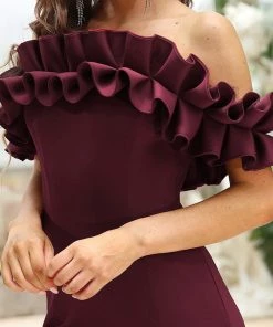 Ever-Pretty US SHOP BY OCCASION Off The Shoulder A Line Mermaid Maxi Evening Gown