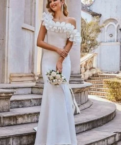 Ever-Pretty US SHOP BY OCCASION Off The Shoulder A Line Mermaid Maxi Evening Gown