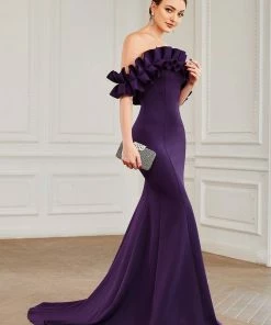 Ever-Pretty US SHOP BY OCCASION Off The Shoulder A Line Mermaid Maxi Evening Gown