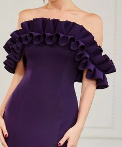 Ever-Pretty US SHOP BY OCCASION Off The Shoulder A Line Mermaid Maxi Evening Gown