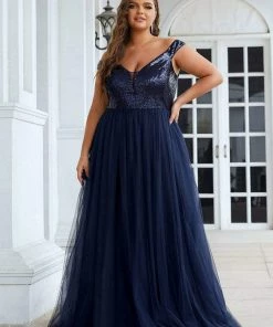 Ever-Pretty US Plus Size Long Sequin Special Occasion Dresses 58 Ever-Pretty US Plus Size Long Sequin Special Occasion Dresses