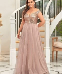 Ever-Pretty US Plus Size Long Sequin Special Occasion Dresses 52 Ever-Pretty US Plus Size Long Sequin Special Occasion Dresses