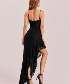 Ever-Pretty US Floral Print Spaghetti Strap Bodycon High-Low Evening Dress SHOP BY OCCASION