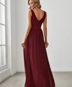 Ever-Pretty US Lace Empire Waist V-Back Sleeveless Chiffon Evening Dress
