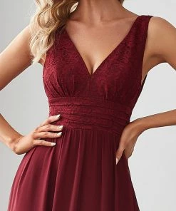 Ever-Pretty US Lace Empire Waist V-Back Sleeveless Chiffon Evening Dress 7 Ever-Pretty US Lace Empire Waist V-Back Sleeveless Chiffon Evening Dress