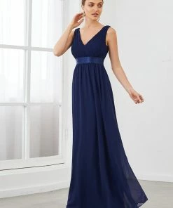Ever-Pretty US Sleeveless Satin Waist Chiffon A-Line Evening Dress SHOP BY OCCASION 8 Ever-Pretty US Sleeveless Satin Waist Chiffon A-Line Evening Dress SHOP BY OCCASION