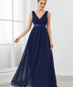 Ever-Pretty US Sleeveless Satin Waist Chiffon A-Line Evening Dress SHOP BY OCCASION 9 Ever-Pretty US Sleeveless Satin Waist Chiffon A-Line Evening Dress SHOP BY OCCASION
