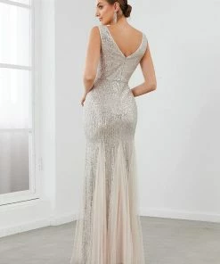 Ever-Pretty US SHOP BY OCCASION Sleeveless Bodycon Asymmetrical Hem Evening Dress