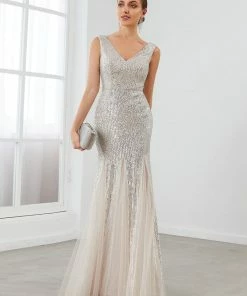 Ever-Pretty US SHOP BY OCCASION Sleeveless Bodycon Asymmetrical Hem Evening Dress