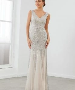 Ever-Pretty US SHOP BY OCCASION Sleeveless Bodycon Asymmetrical Hem Evening Dress