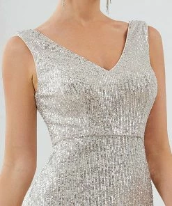 Ever-Pretty US SHOP BY OCCASION Sleeveless Bodycon Asymmetrical Hem Evening Dress