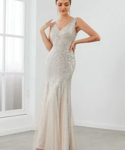 Ever-Pretty US SHOP BY OCCASION Sleeveless Bodycon Asymmetrical Hem Evening Dress