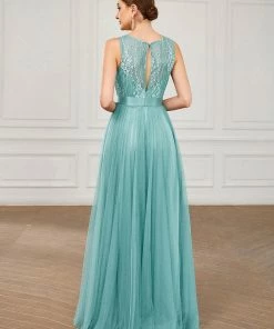 Ever-Pretty US SHOP BY OCCASION Lace Sleeveless Sweetheart A-Line Tulle Evening Dress