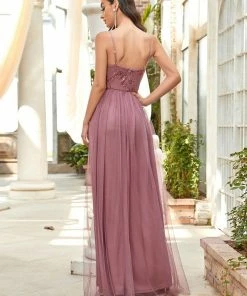 Ever-Pretty US Elegant Beaded Top Spaghetti Strap Evening Gown SHOP BY OCCASION