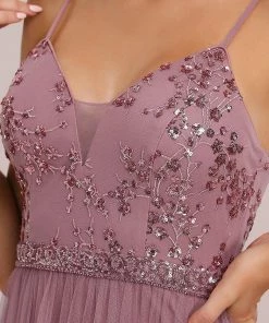 Ever-Pretty US Elegant Beaded Top Spaghetti Strap Evening Gown SHOP BY OCCASION