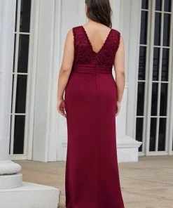 Ever-Pretty US Plus Size Floral Sleeveless Column Evening Dress SHOP BY OCCASION