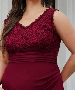 Ever-Pretty US Plus Size Floral Sleeveless Column Evening Dress SHOP BY OCCASION