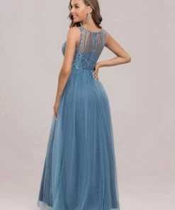 Ever-Pretty US See-Through Lace Sleeveless Floor Length Evening Dress SHOP BY OCCASION