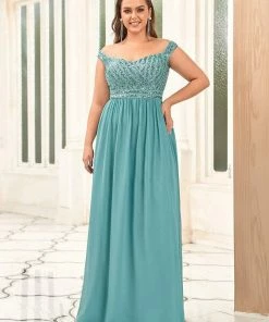 Ever-Pretty US Striped Sequin Sweetheart Floor-Length Evening Dress SHOP BY OCCASION