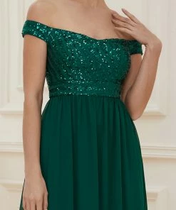 Ever-Pretty US Striped Sequin Sweetheart Floor-Length Evening Dress SHOP BY OCCASION