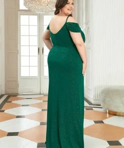 Ever-Pretty US SHOP BY OCCASION V-Neck Cold Shoulder Floor-Length Evening Dress