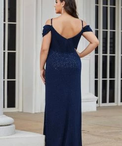 Ever-Pretty US SHOP BY OCCASION V-Neck Cold Shoulder Floor-Length Evening Dress
