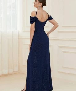 Ever-Pretty US SHOP BY OCCASION V-Neck Cold Shoulder Floor-Length Evening Dress