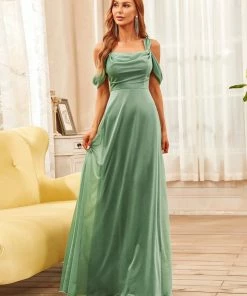 Ever-Pretty US A-Line Cold Shoulder Floor-Length Evening Dress