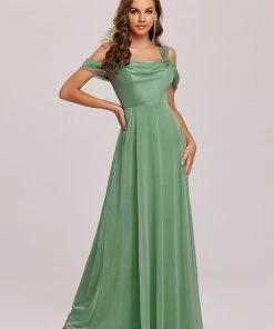 Ever-Pretty US A-Line Cold Shoulder Floor-Length Evening Dress