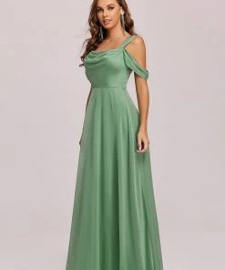 Ever-Pretty US A-Line Cold Shoulder Floor-Length Evening Dress