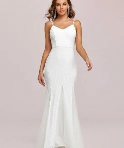 Ever-Pretty US Spaghetti Strap Open Back Mermaid Evening Dress SHOP BY OCCASION