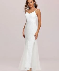 Ever-Pretty US Spaghetti Strap Open Back Mermaid Evening Dress SHOP BY OCCASION