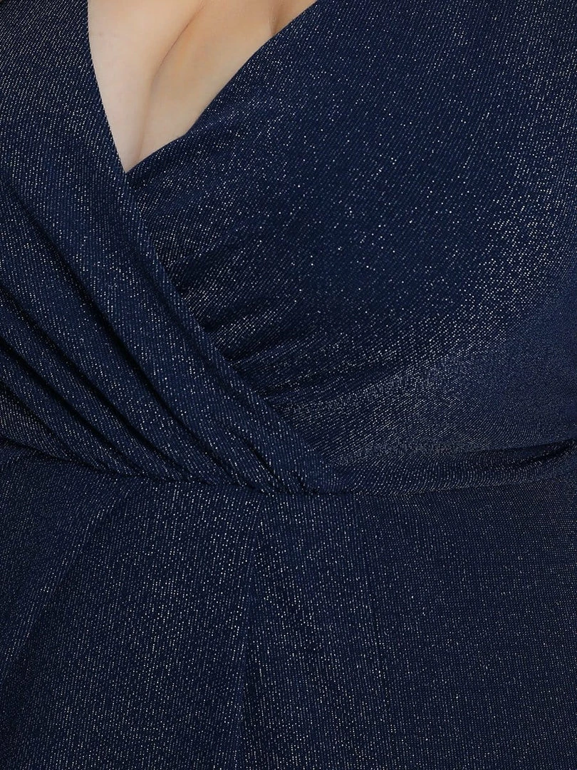 Ever-Pretty US Plus Size V-Neck Halter A-Line Front Slit Evening Dress 3 Ever-Pretty US Plus Size V-Neck Halter A-Line Front Slit Evening Dress