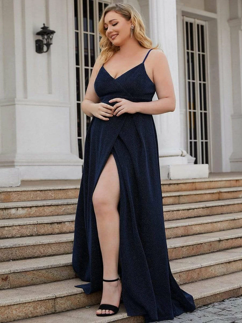 Ever-Pretty US Plus Size Formal Spaghetti Straps Side Split Evening Dresses SHOP BY OCCASION 24 Ever-Pretty US Plus Size Formal Spaghetti Straps Side Split Evening Dresses SHOP BY OCCASION